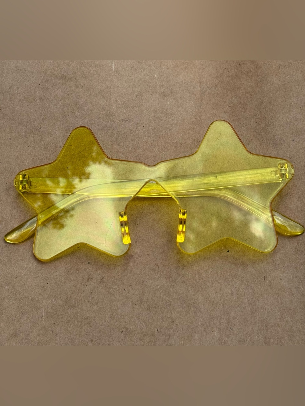 Star Shaped Yellow Sunglasses